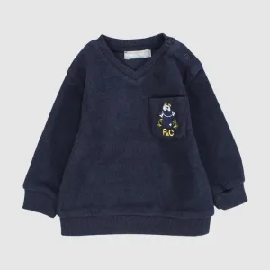 Froggy Long-Sleeved Fleeced Sweatshirt