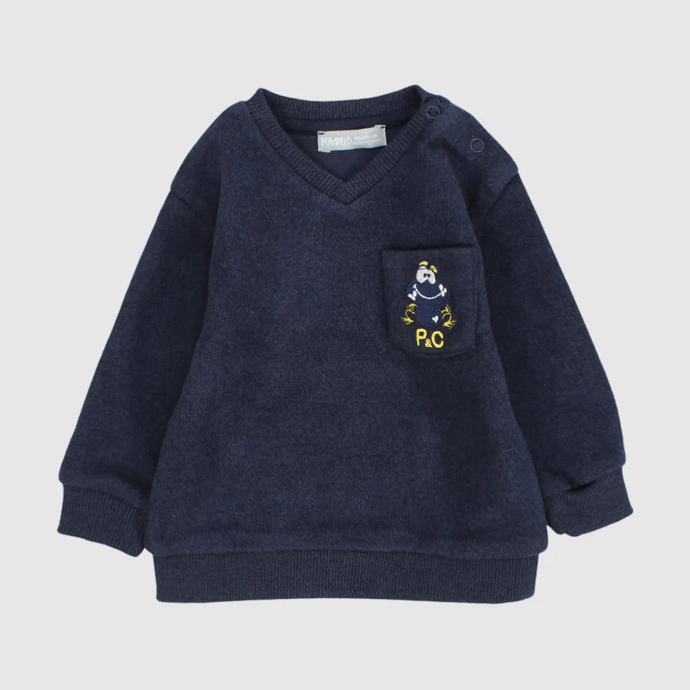 Froggy Long-Sleeved Fleeced Sweatshirt