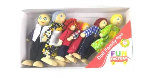 Fun Factory Wooden Doll - Family 6pc
