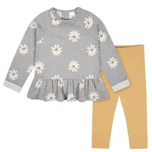 Gerber 2-Piece Baby Girls Daisy Peplum Top & Leggings Set - Prepack Babykids Gerber