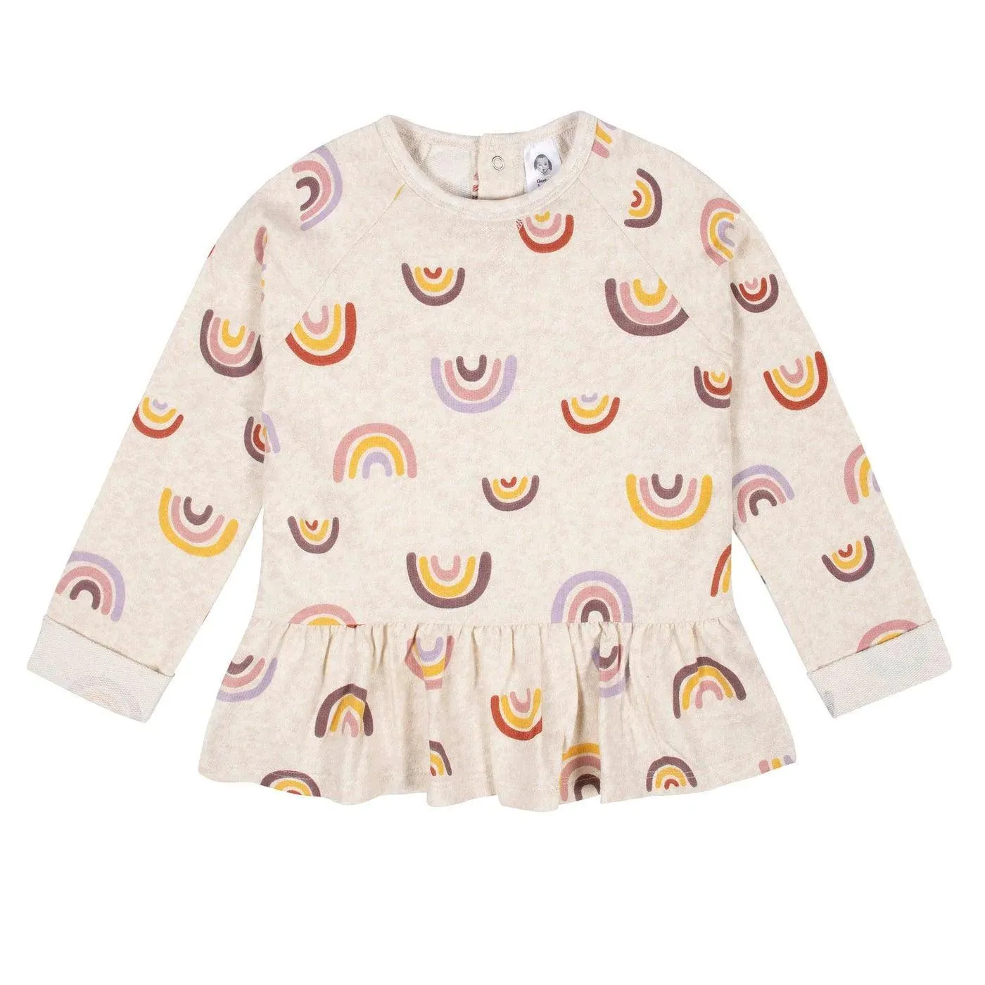 Gerber 2-Piece Baby Girls Rainbow Peplum Top & Leggings Set Babykids Gerber