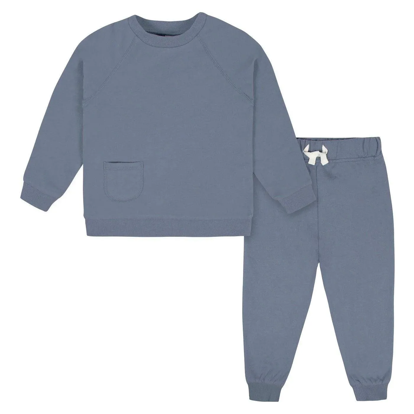 Gerber 2-Piece Toddler Boys Blue Pullover & Jogger Set (2-5t) Babykids Gerber