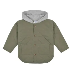 Gerber Baby Boys Green Quilted Hooded Jacket (12-24m) Babykids Gerber