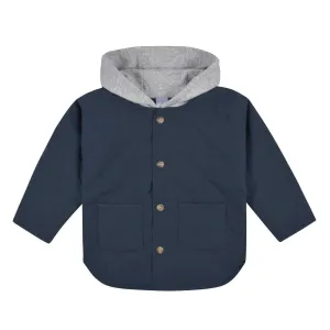 Gerber Baby Boys Navy Quilted Hooded Jacket (12-24m) Babykids Gerber
