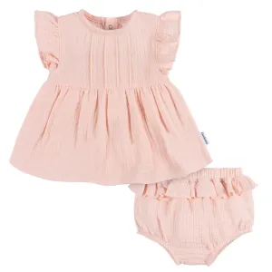 Gerber Baby Girls 2pc Top   Diaper Cover Set - Blush Babykids Gerber