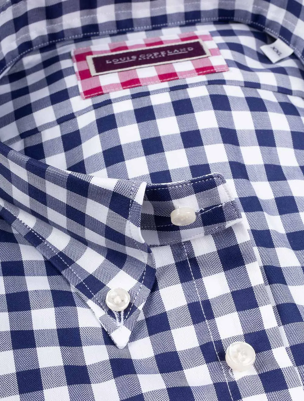 Gingham Buttondown Shirt Navy