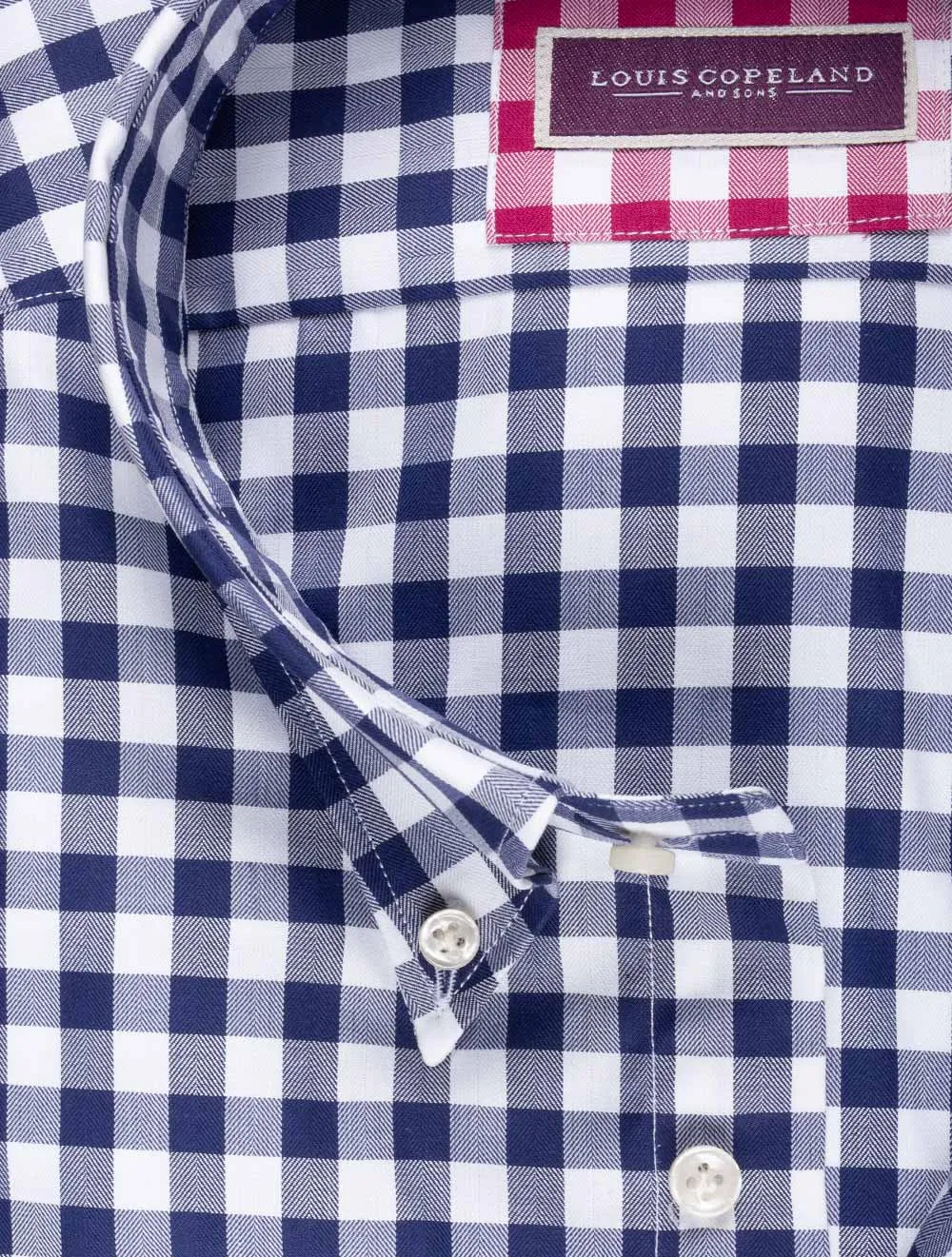 Gingham Buttondown Shirt Navy