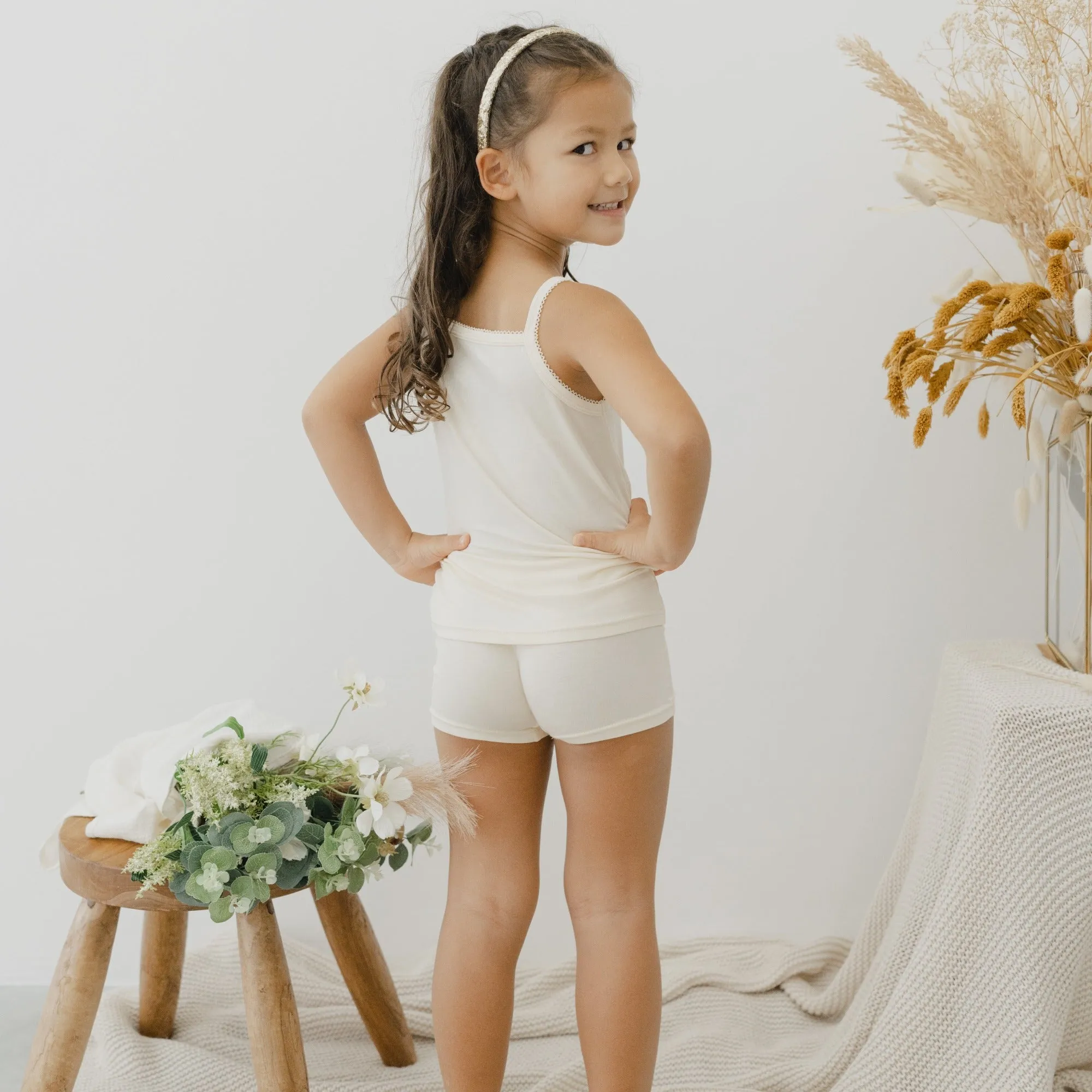 Girls' Tencel™ Micro Modal Shorties - Set Of 2 Babykids_just-peachy