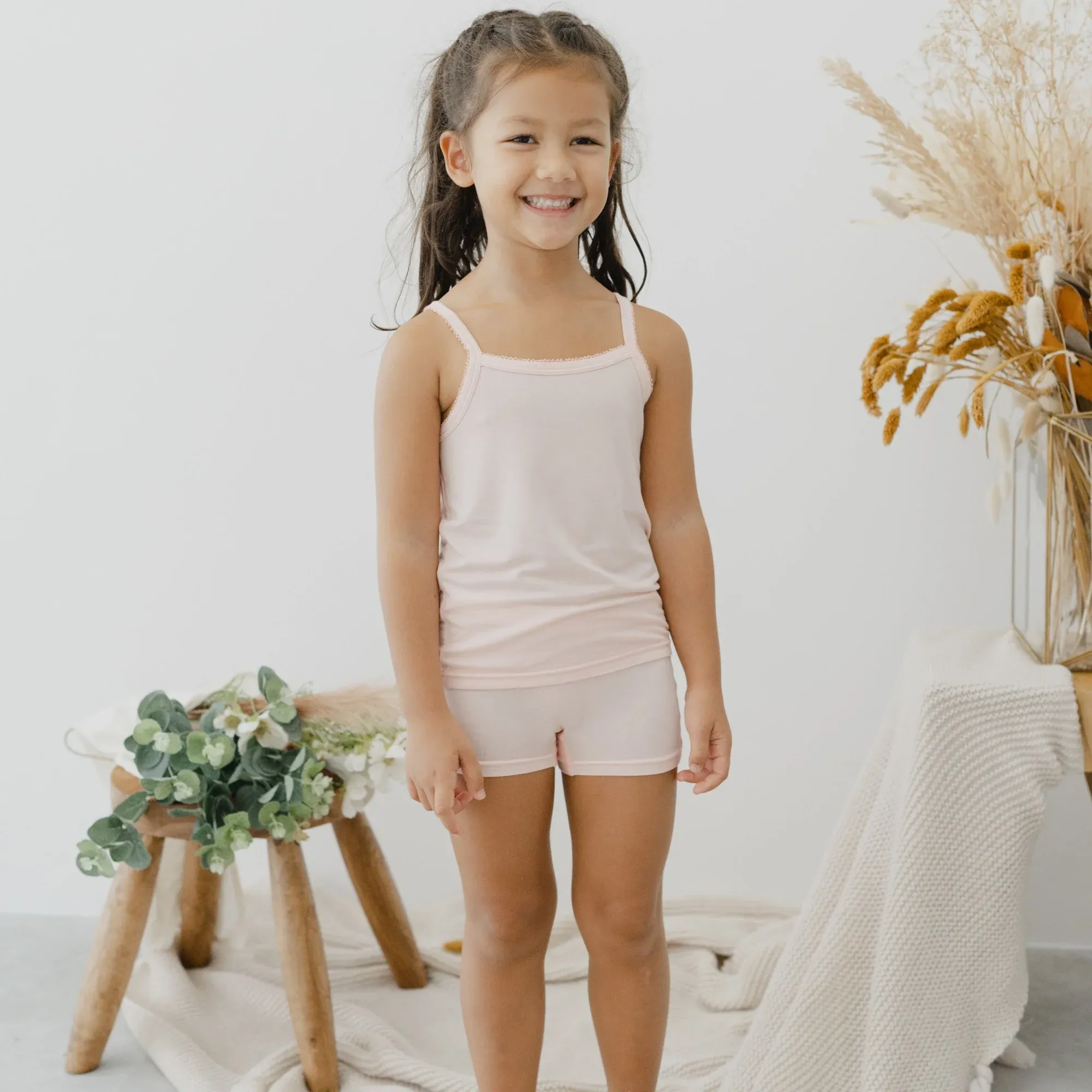 Girls' Tencel™ Micro Modal Shorties - Set Of 2 Babykids_just-peachy