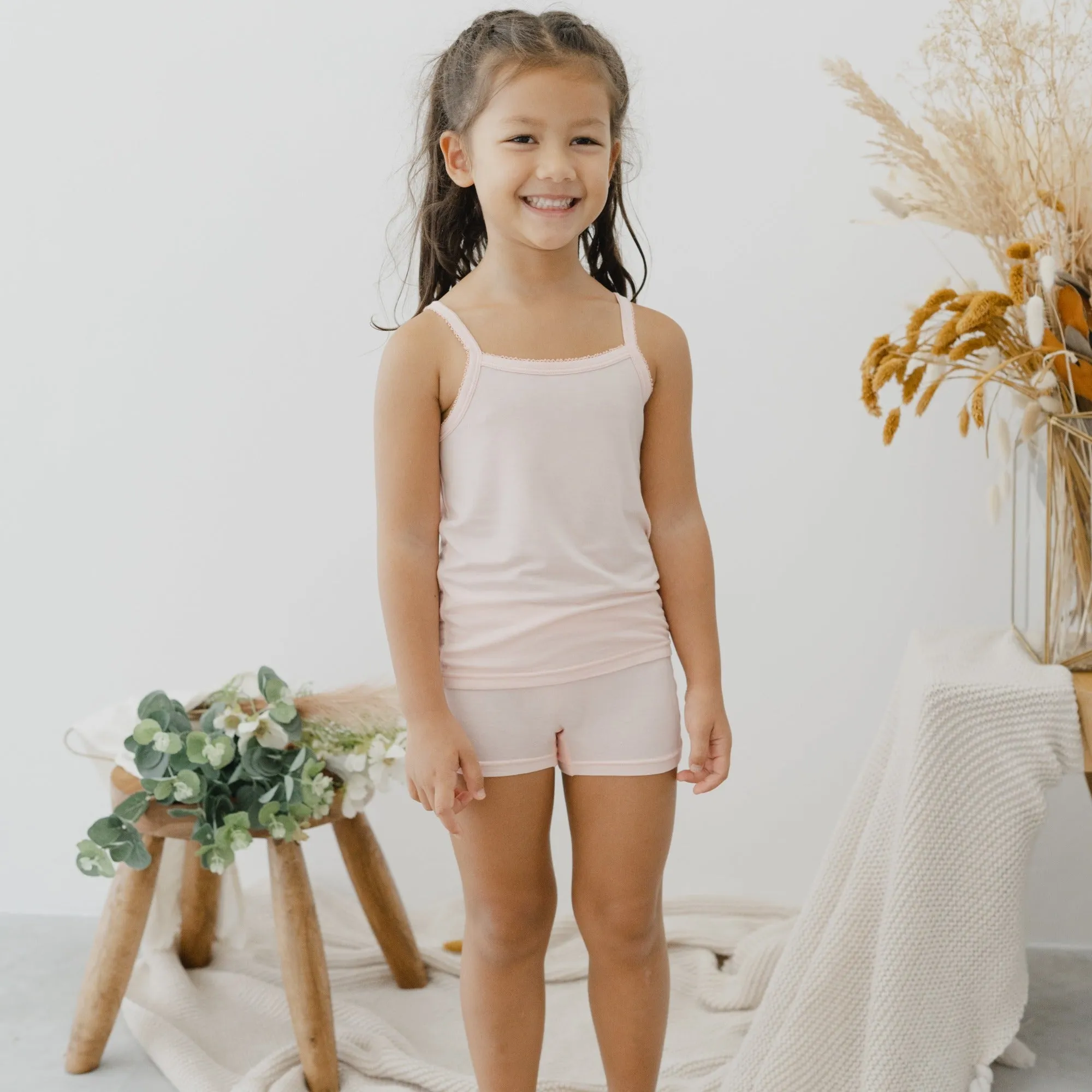 Girls' Tencel™ Micro Modal Shorties - Set Of 2 Babykids_just-peachy