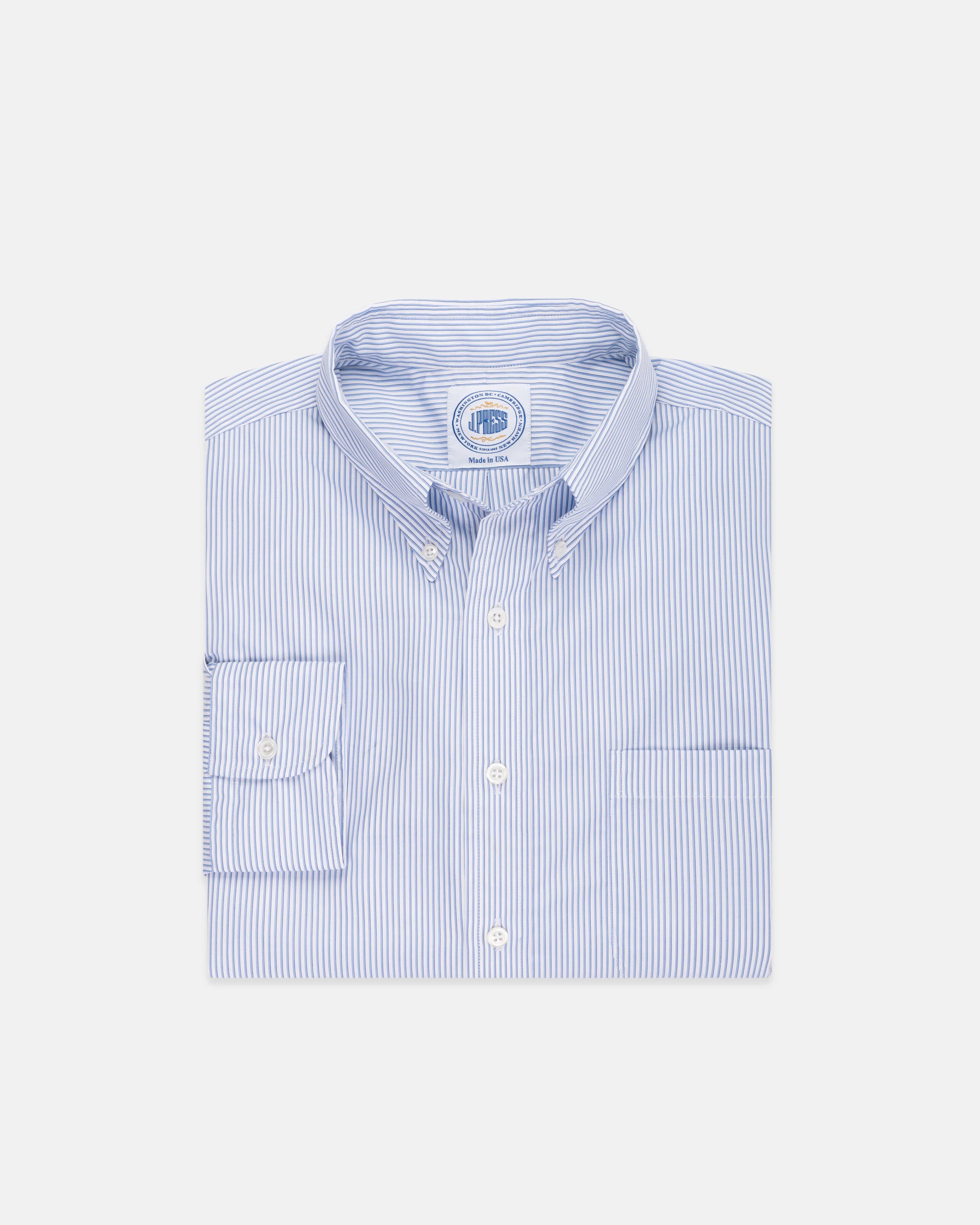 GOLD LABEL DRESS SHIRT - BLUE SHADOW STRIPE