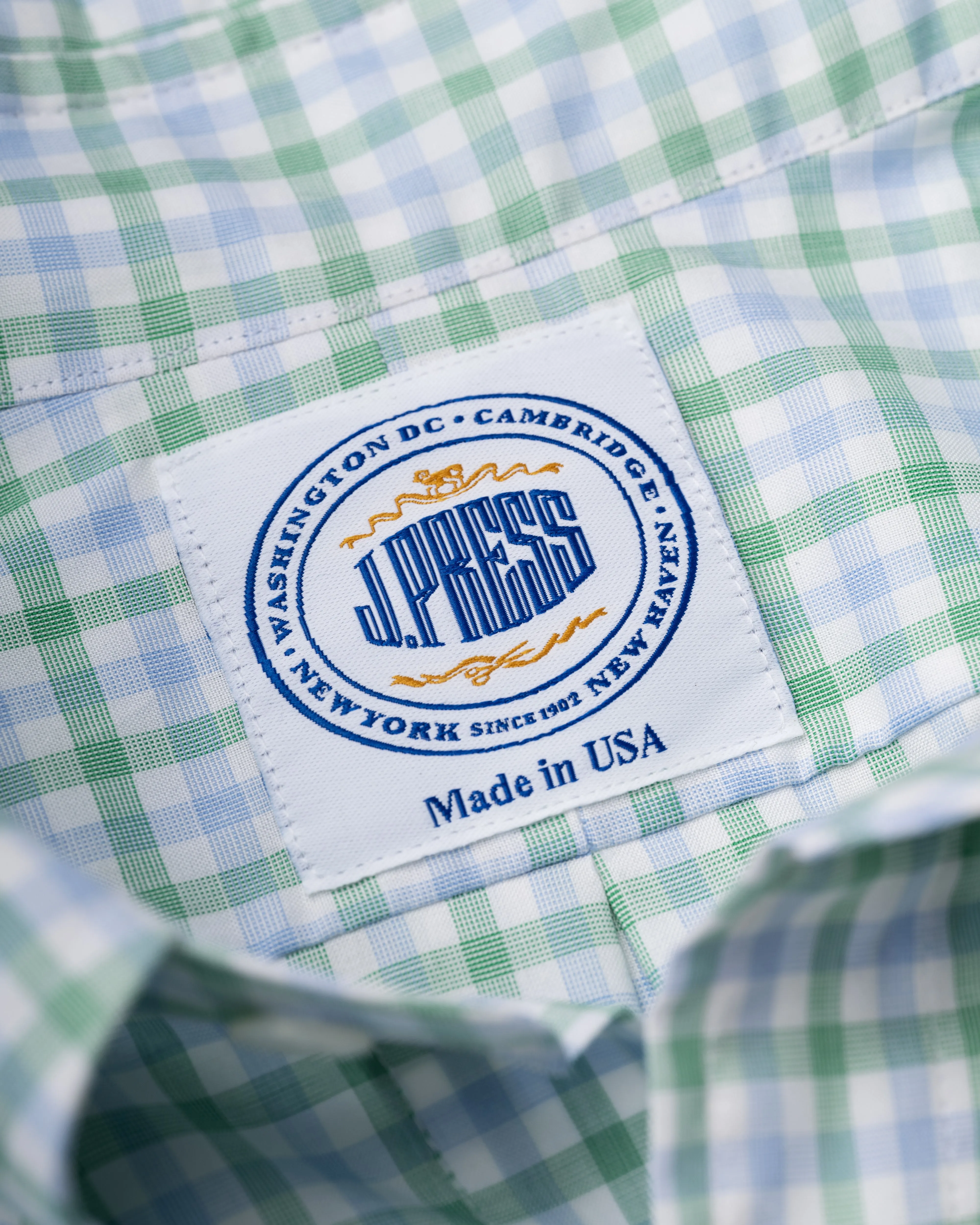 GOLD LABEL DRESS SHIRT - BLUE/GREEN CHECK