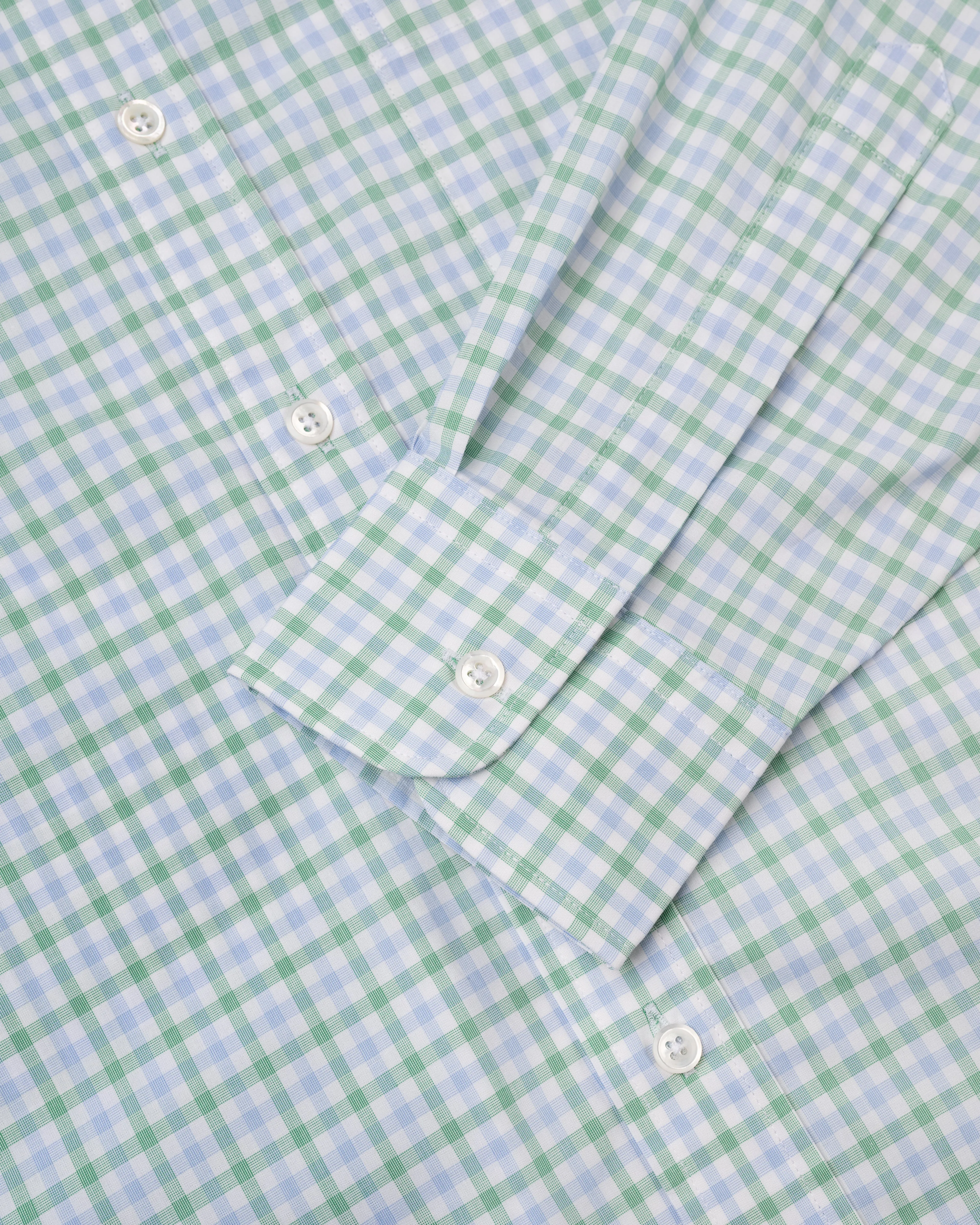 GOLD LABEL DRESS SHIRT - BLUE/GREEN CHECK