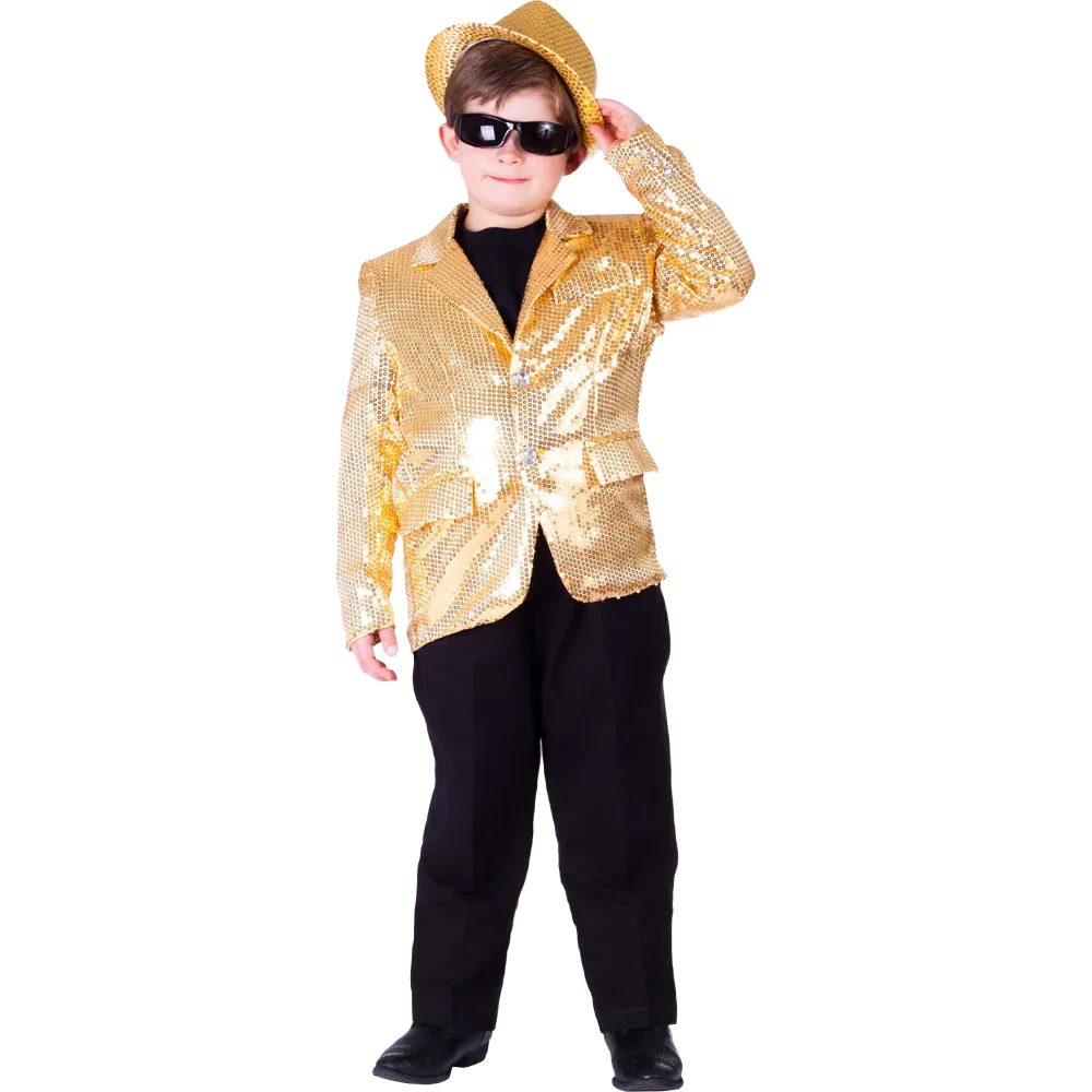 Gold Sequin Jacket - Kids Babykids_Dress-Up-America