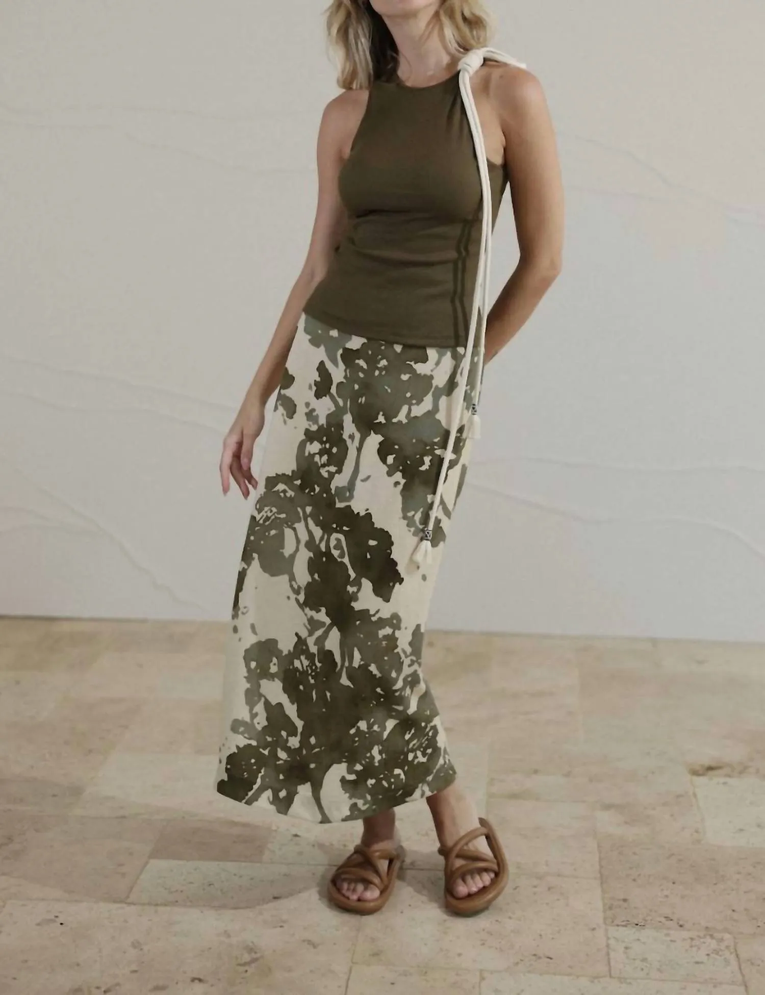 Guarani Top In Olive Green