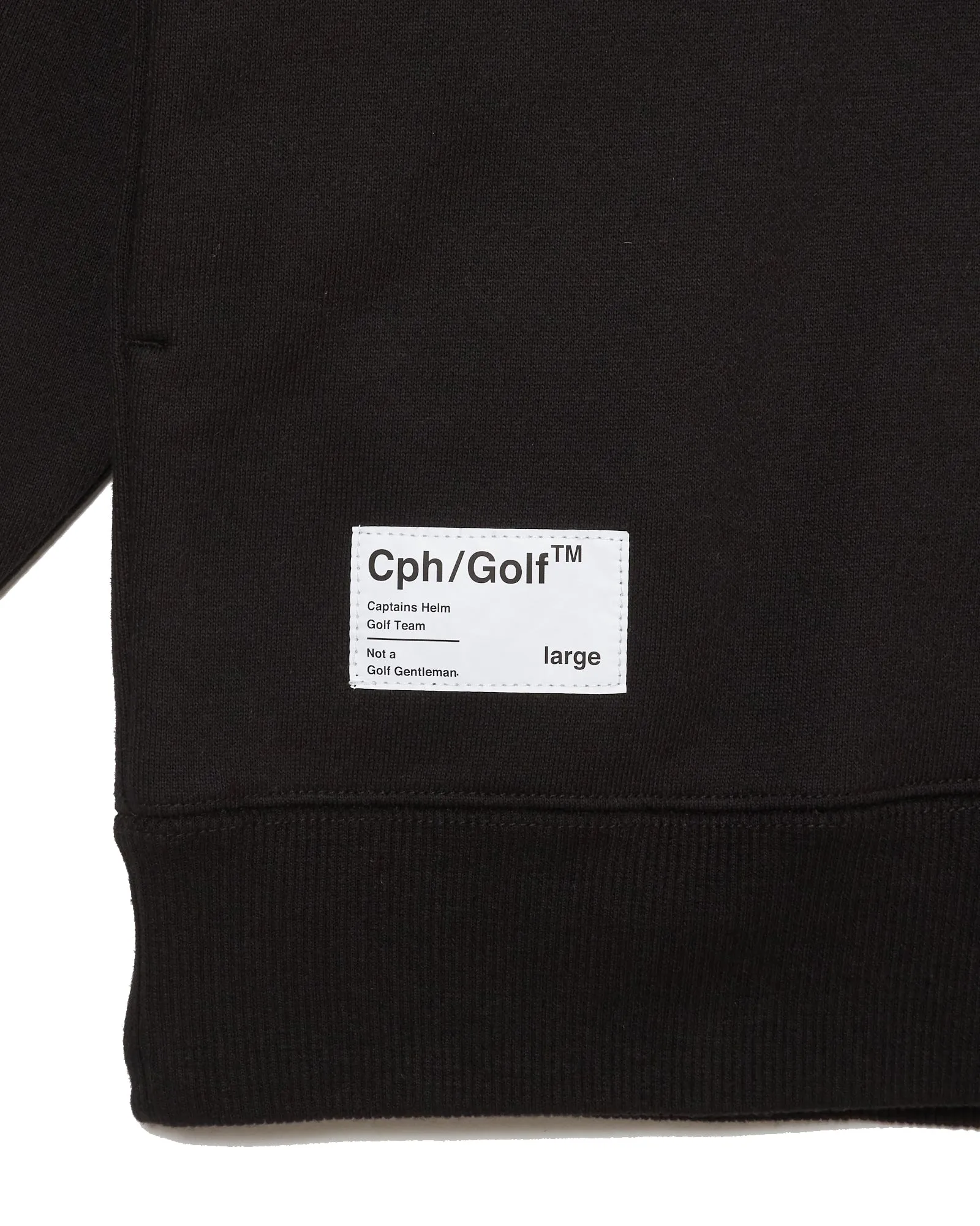 #HALF ZIP CPH GOLF CLUB PULLOVER BLACK