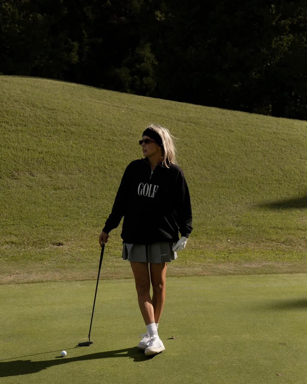 #HALF ZIP CPH GOLF CLUB PULLOVER BLACK