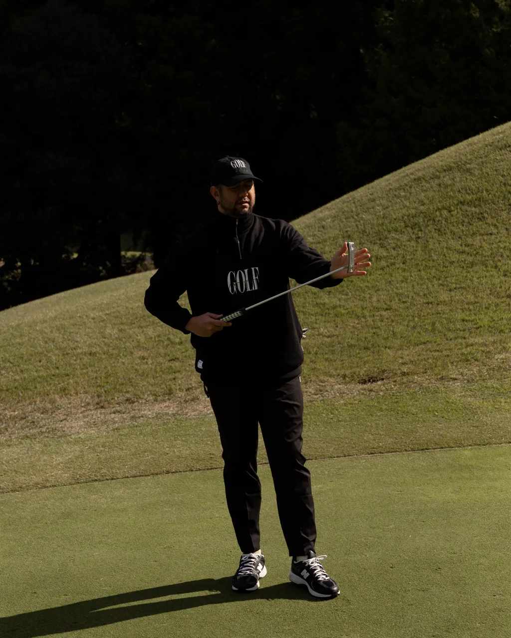 #HALF ZIP CPH GOLF CLUB PULLOVER BLACK