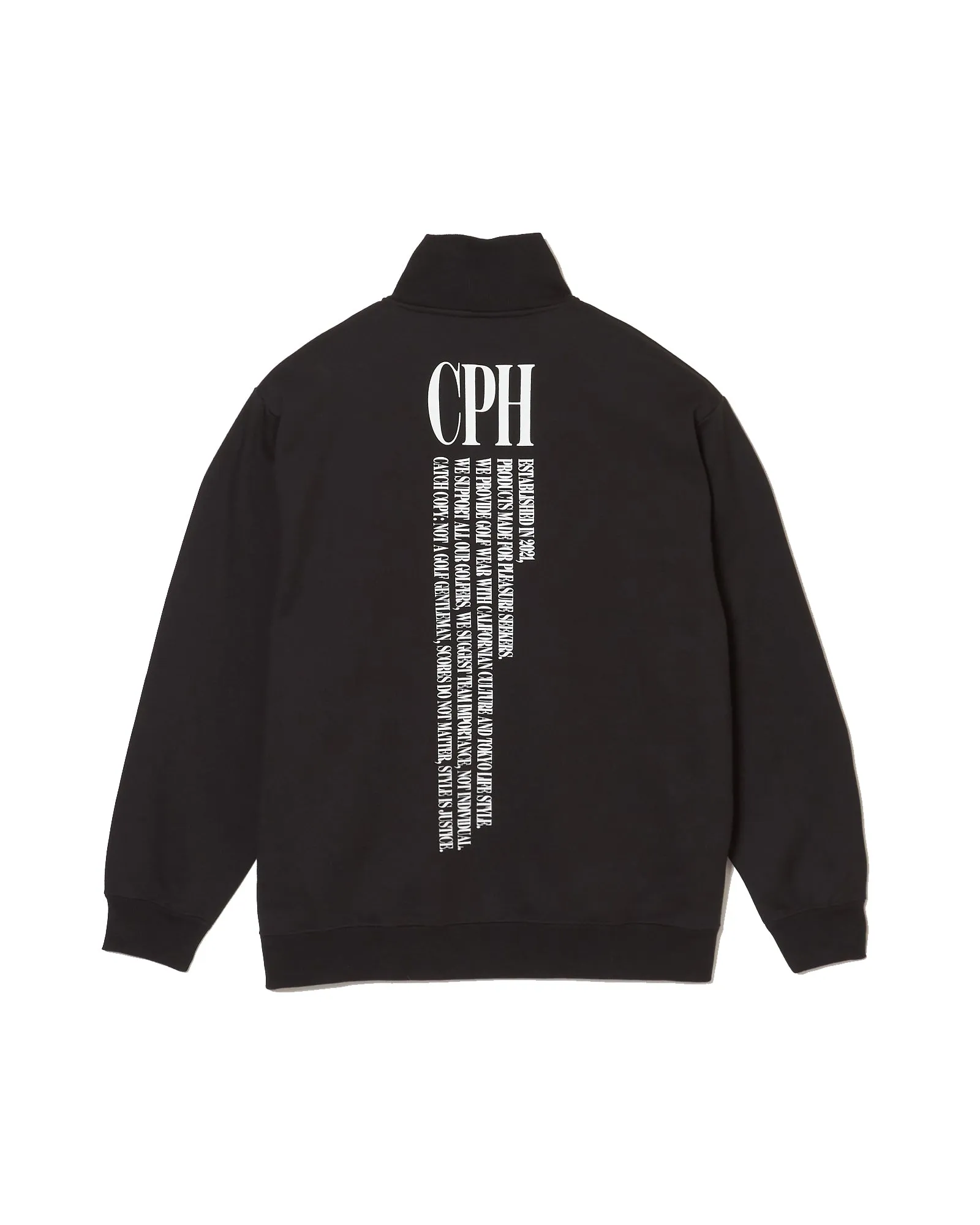 #HALF ZIP CPH GOLF CLUB PULLOVER BLACK
