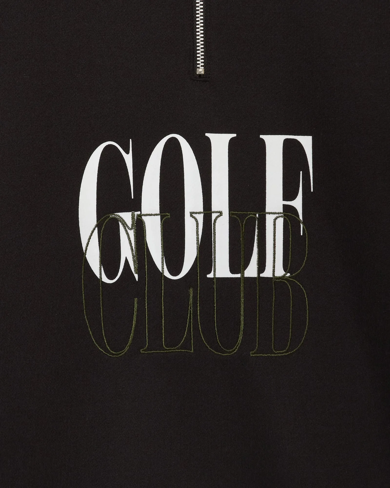 #HALF ZIP CPH GOLF CLUB PULLOVER BLACK