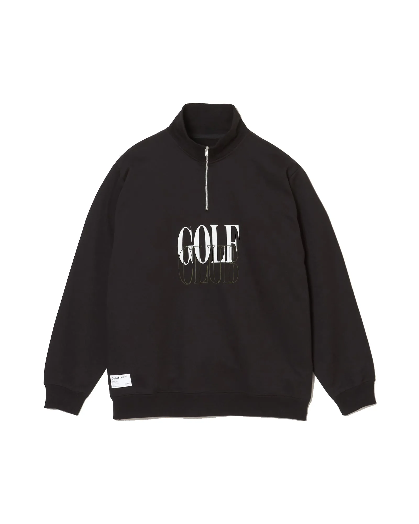 #HALF ZIP CPH GOLF CLUB PULLOVER BLACK