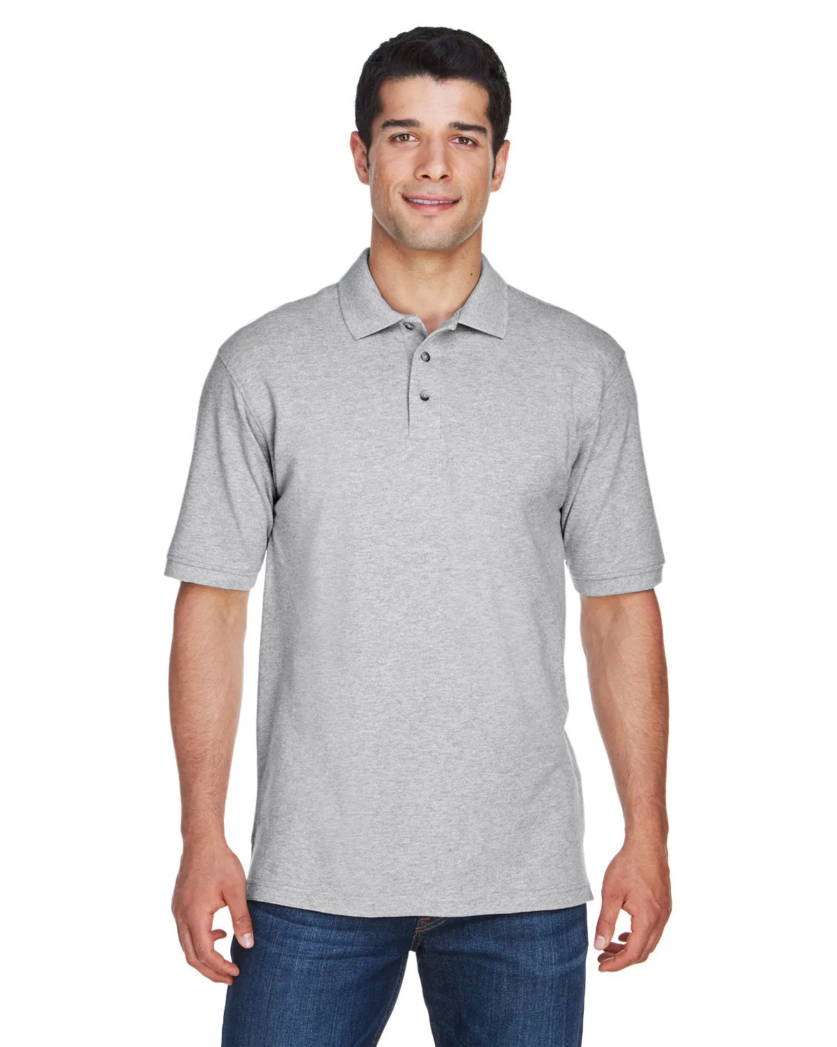 Harriton M200T Men's Tall 6 oz. Ringspun Cotton Piqu Short-Sleeve Polo