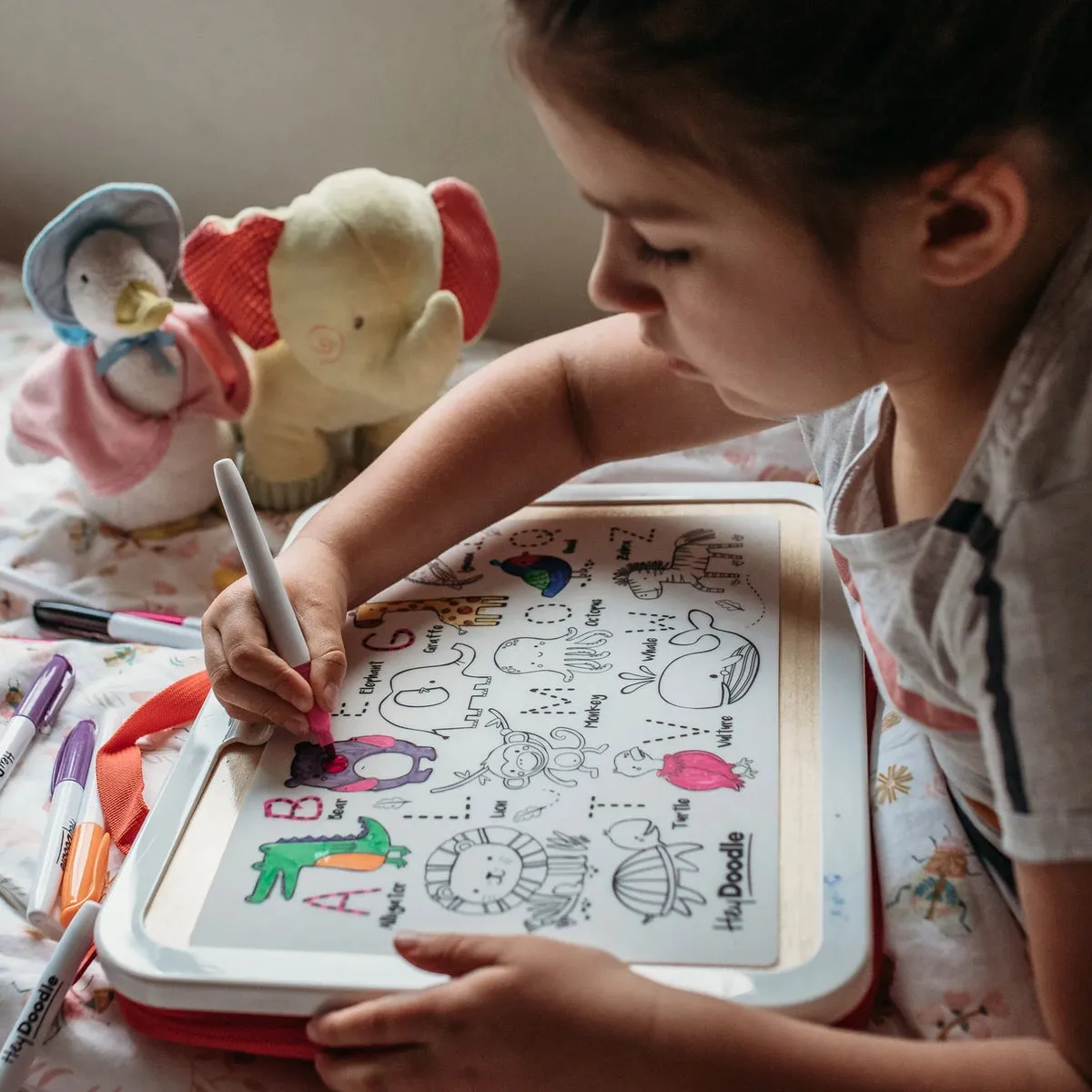 Hey Doodle Washable colouring Mat into the wild