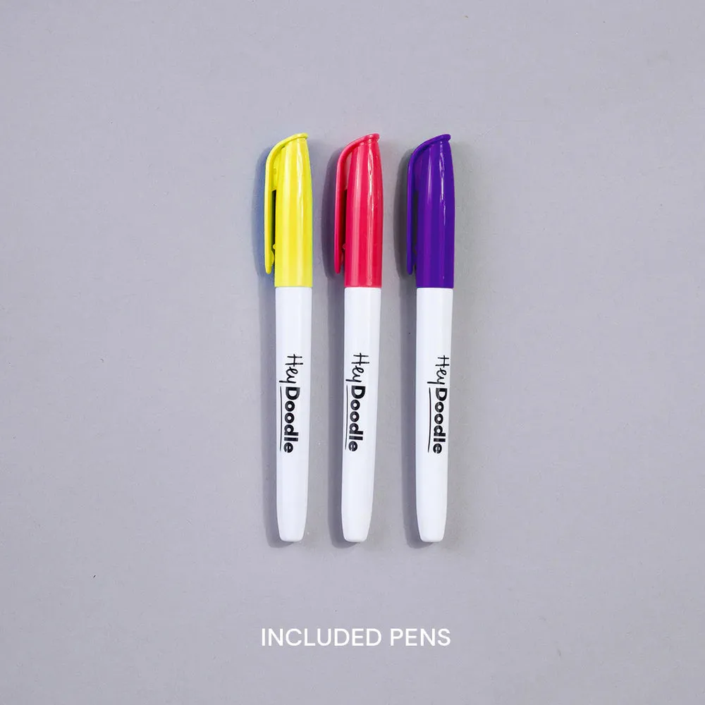 Hey Doodle Washable colouring Mat into the wild