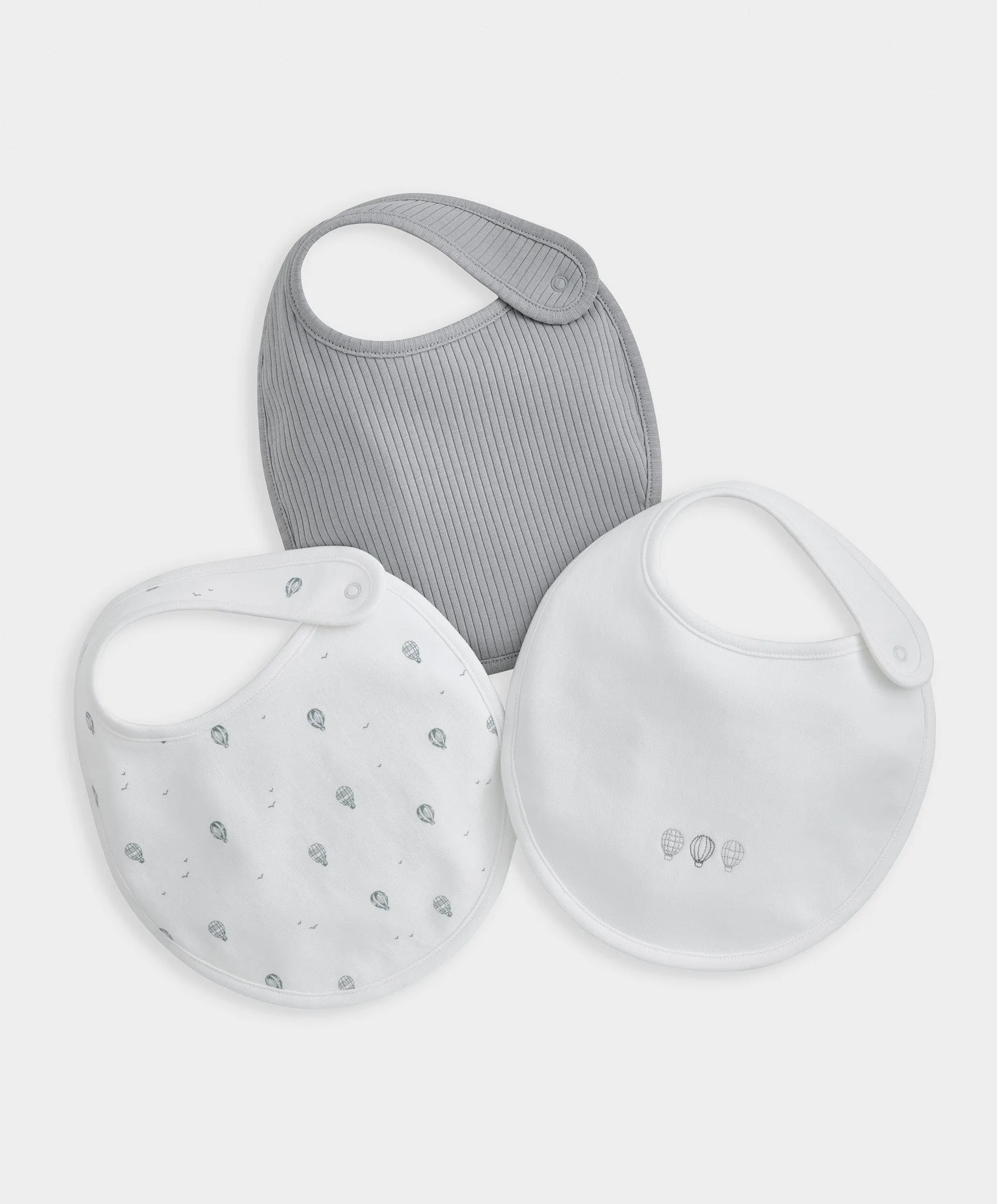 Hot Air Balloon Print Bibs (Set of 3) Babykids BIBS