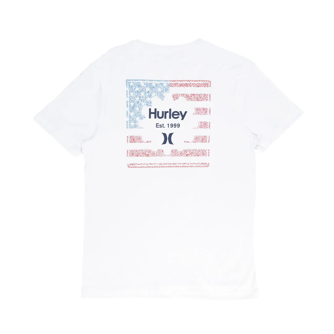 Hurley - Men's Found Nation Stars T-Shirt (HSP22VMT-03900 100)