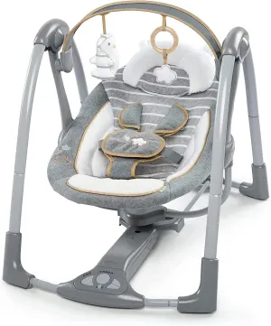 Ingenuity Boutique Collection Swing 'n Go Portable Swing - Bella Teddy Babykids Ingenuity