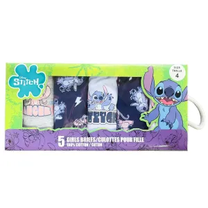 Jellifish Disney's Stitch Girls Bikini Underwear - 5 Pack (2 to 6x) Babykids Jellifish Kids