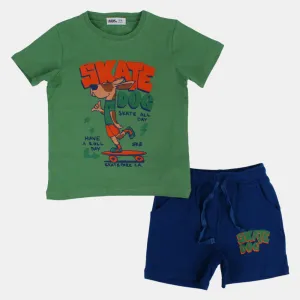 Kids Boys' Olive "Skate Dog" Pajama Set