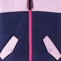 Kids Girls Colorblock Sherpa Jacket | Pink & Purple Babykids_Andy-Evan