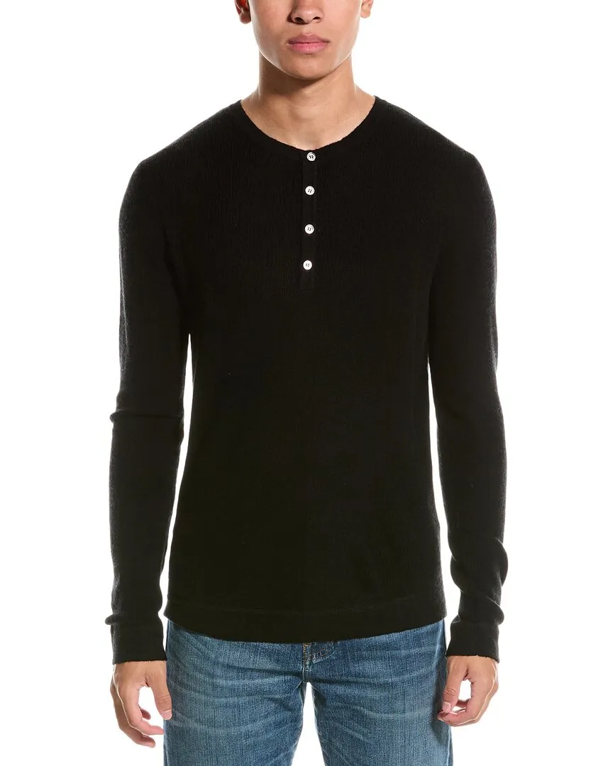 Kier J Wool & Cashmere-Blend Henley Sweater
