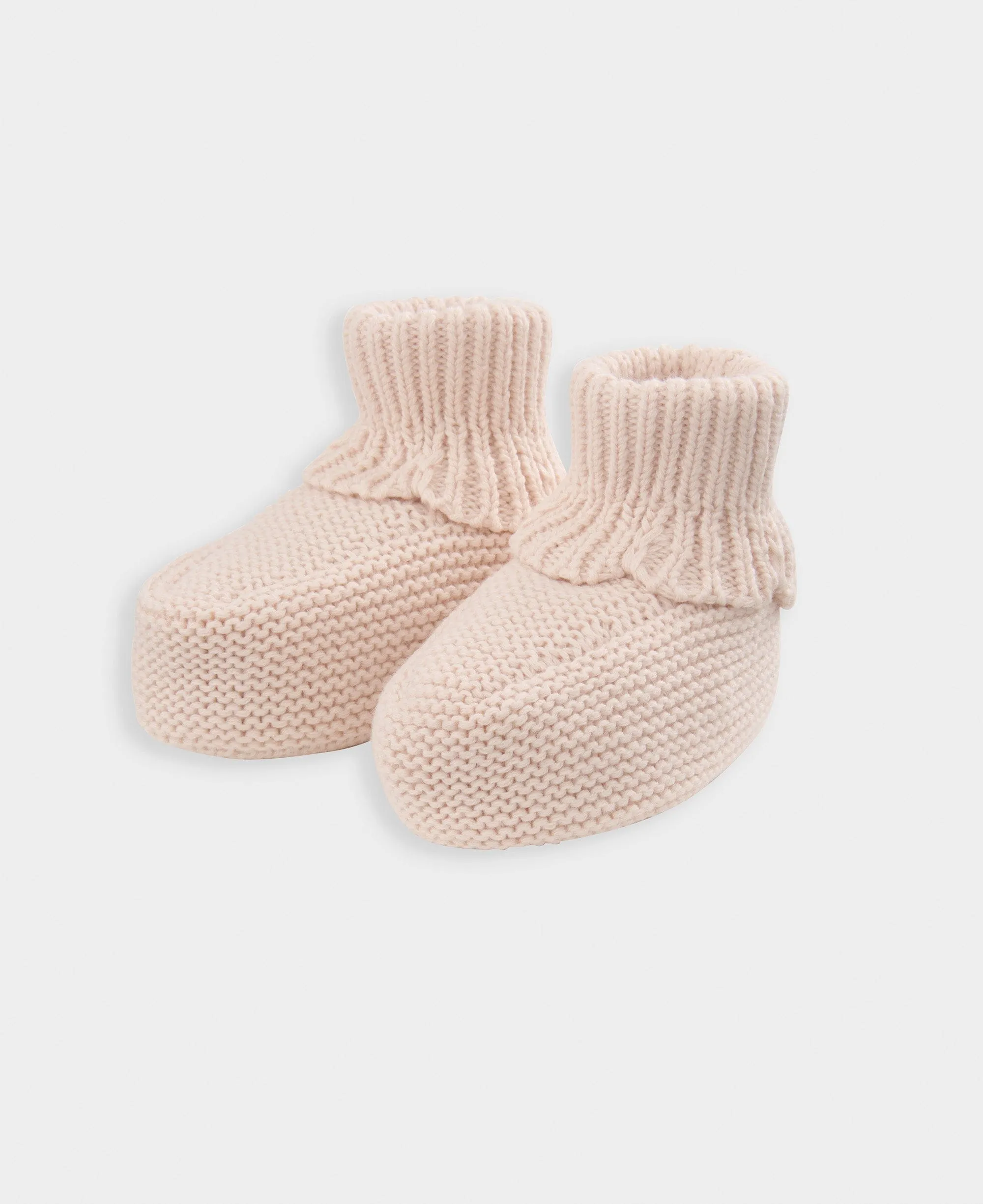Knitted Booties - Pink Babykids Mamas & Papas