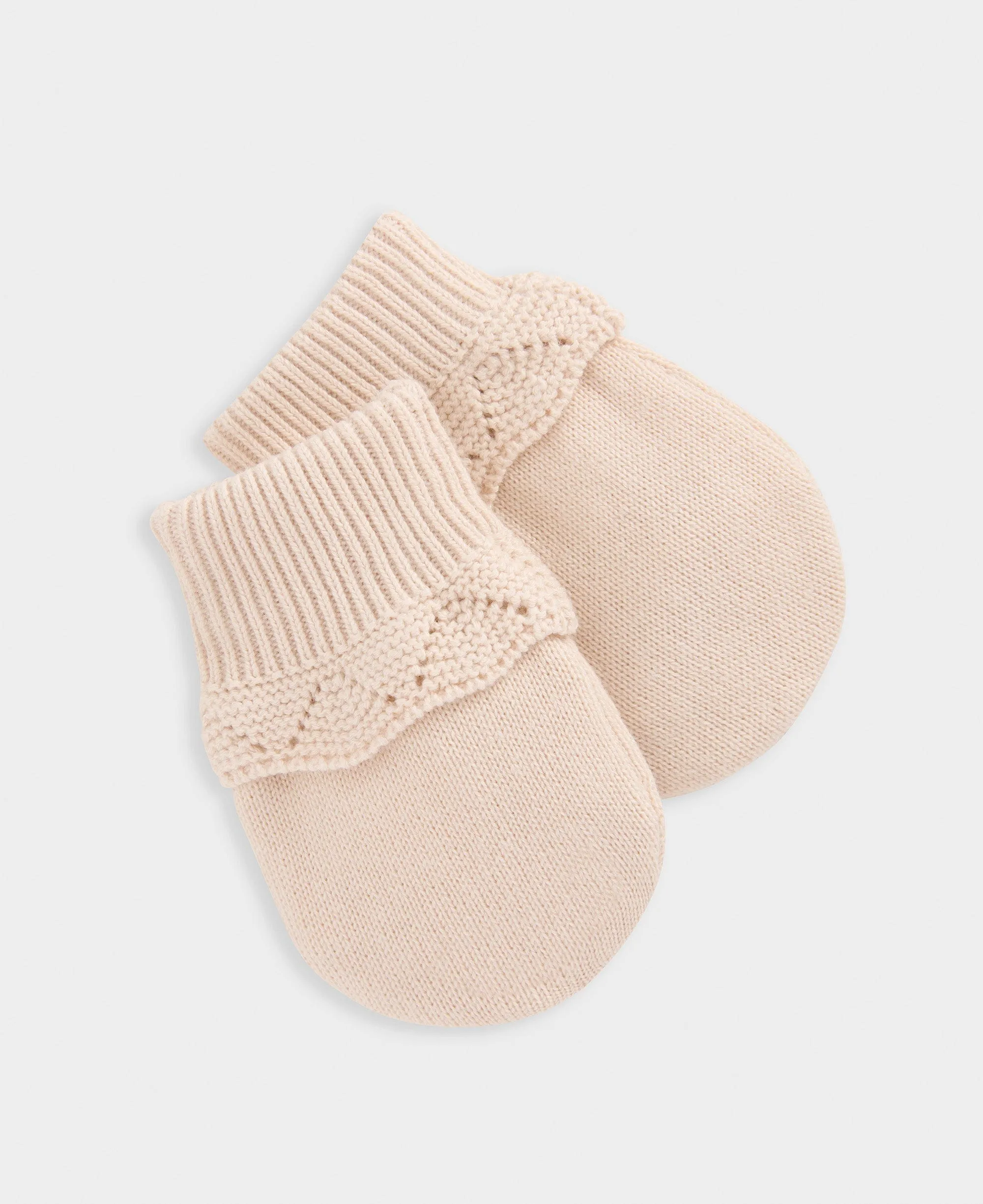 Knitted Hat & Mitts - Pink Babykids Mamas & Papas
