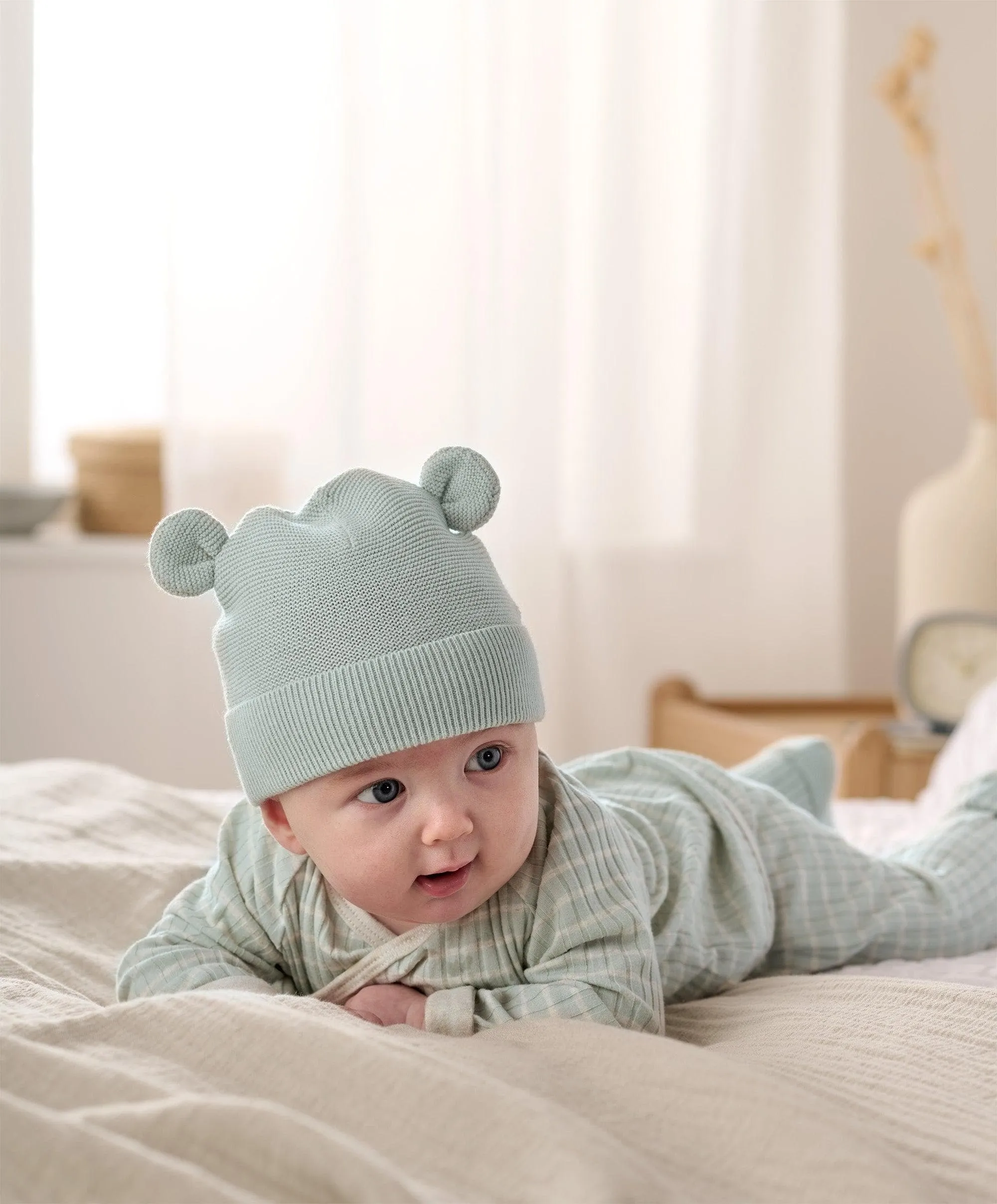 Knitted Hat And Bootie Set Babykids Mamas & Papas