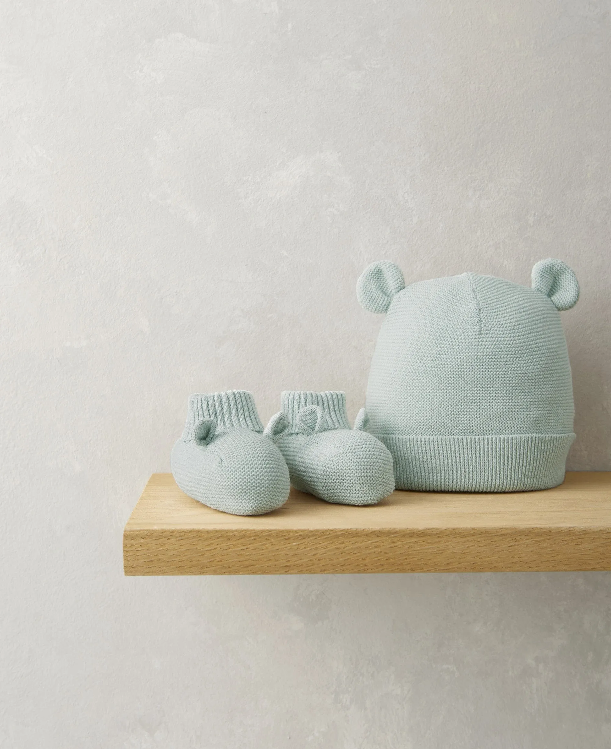 Knitted Hat And Bootie Set Babykids Mamas & Papas