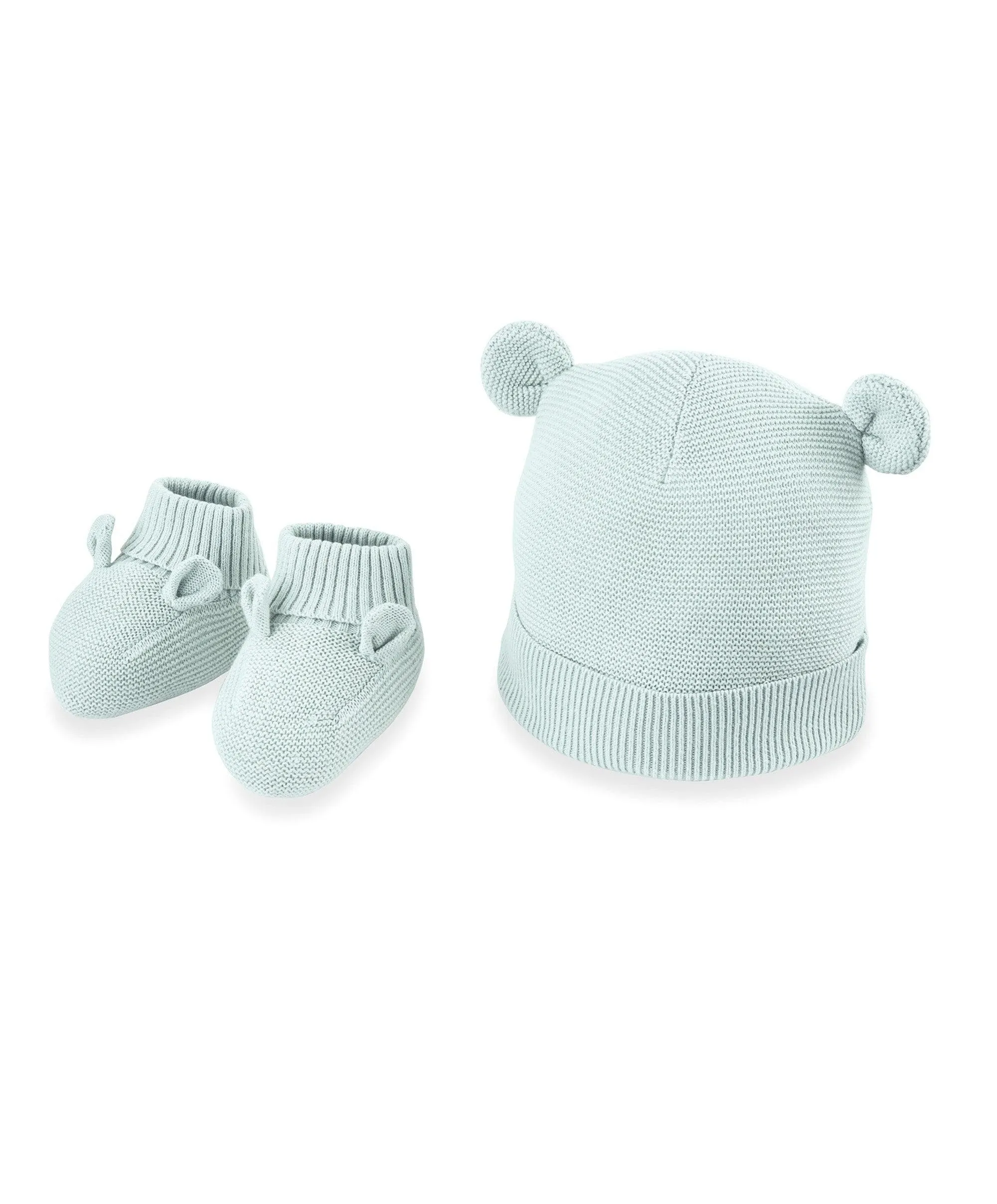 Knitted Hat And Bootie Set Babykids Mamas & Papas