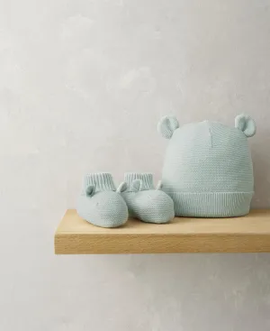 Knitted Hat And Bootie Set Babykids Mamas & Papas