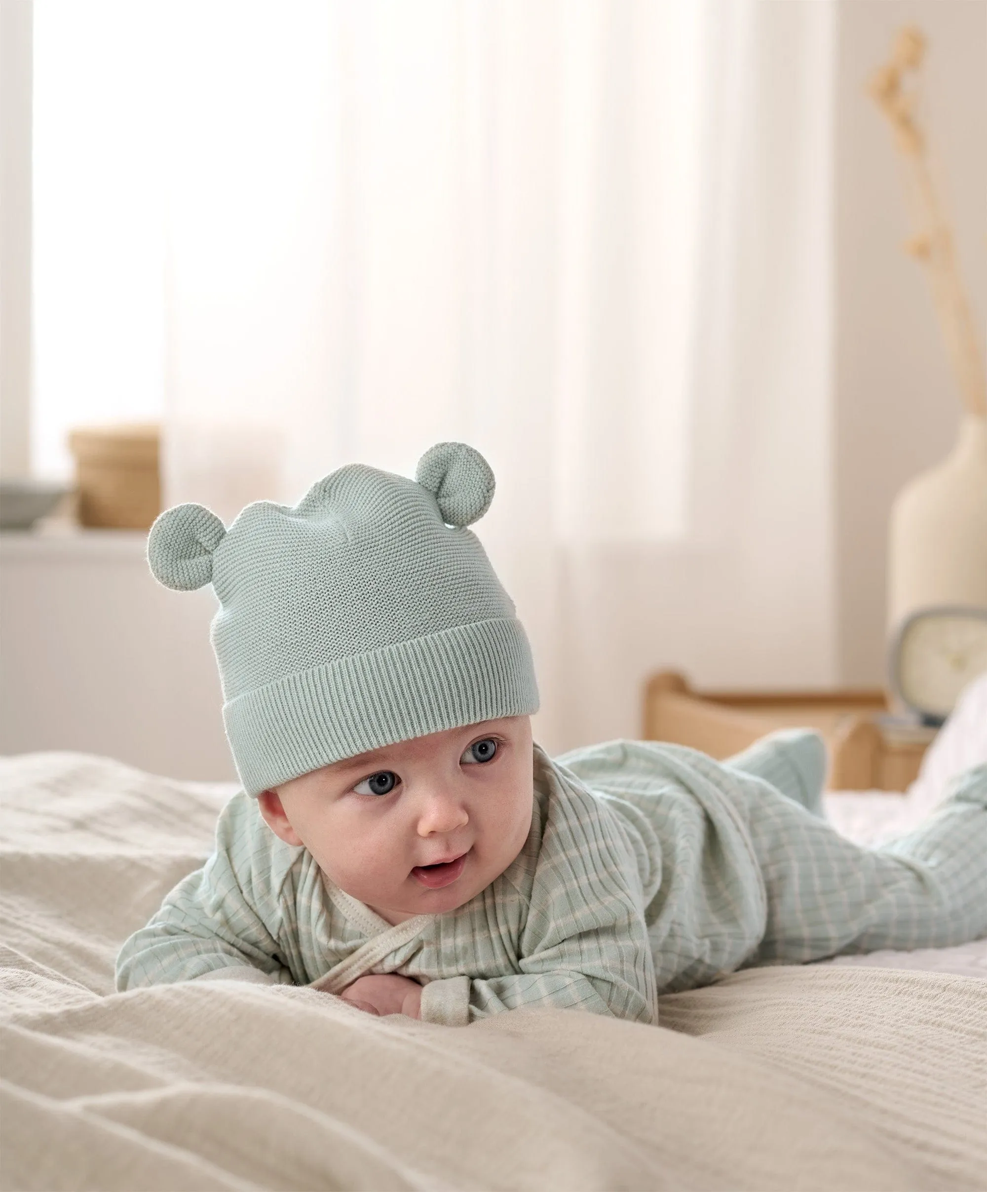 Knitted Hat And Bootie Set Babykids Mamas & Papas
