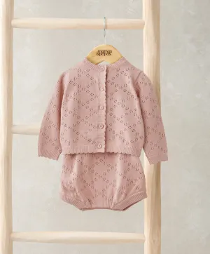 Knitted Romper & Cardigan Set Babykids Mamas & Papas