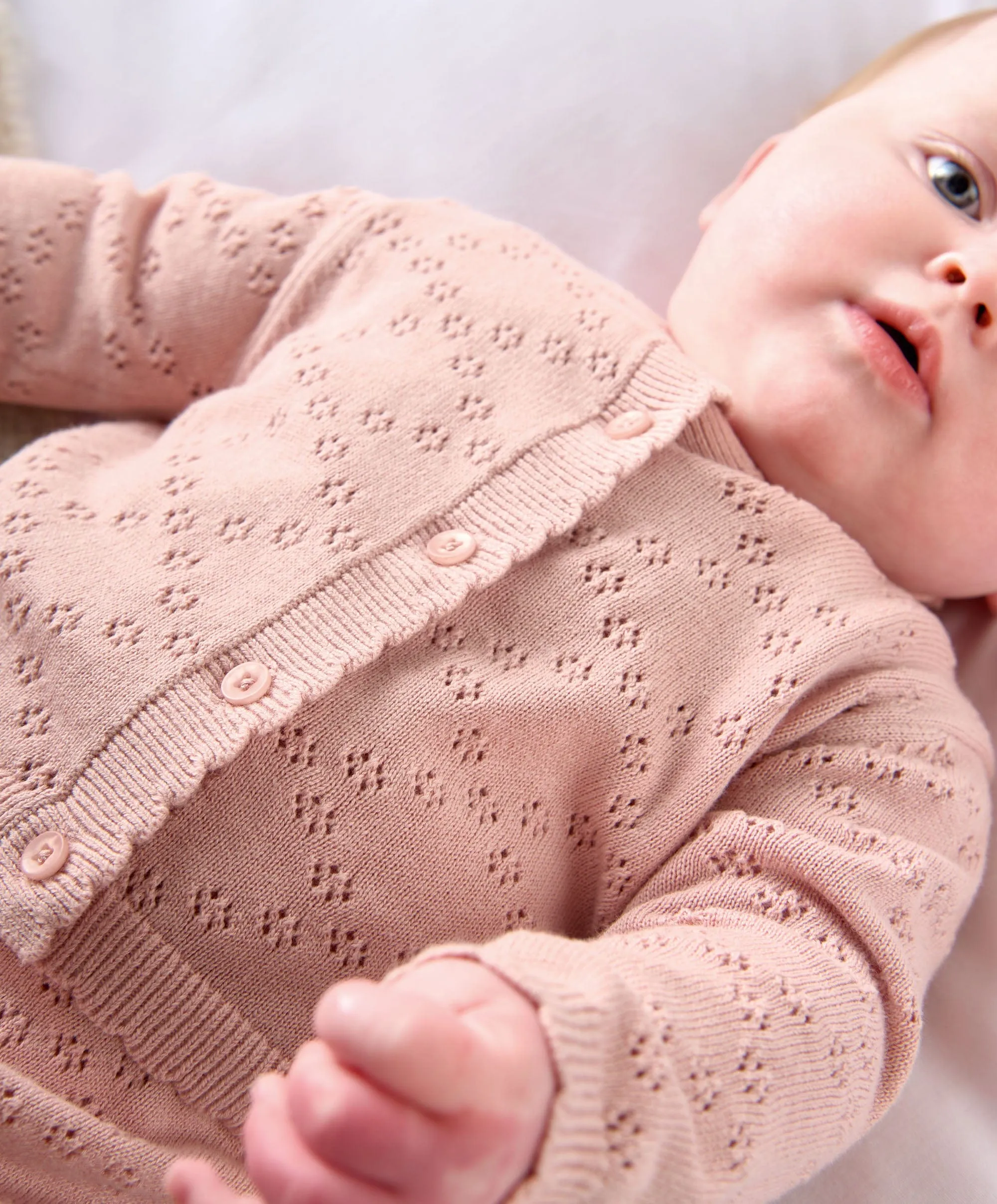 Knitted Romper & Cardigan Set