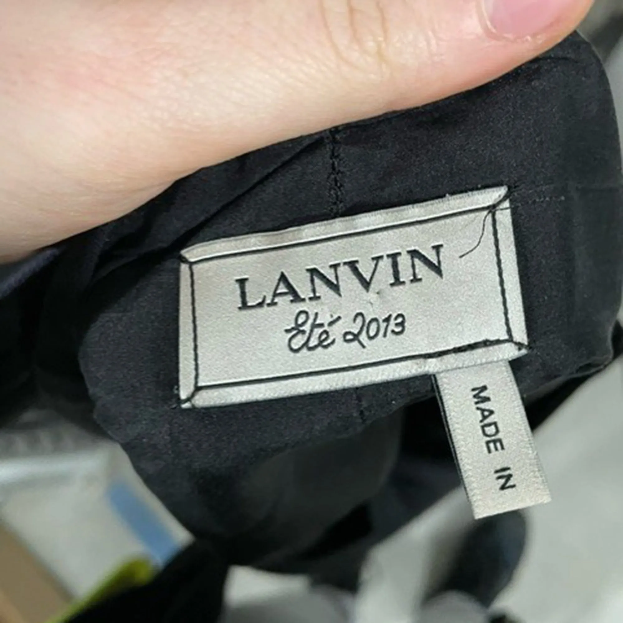 Lanvin Shorts in Black Cotton