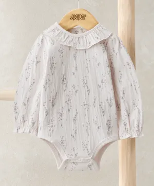 Lavender Print Bodysuit Babykids Mamas & Papas