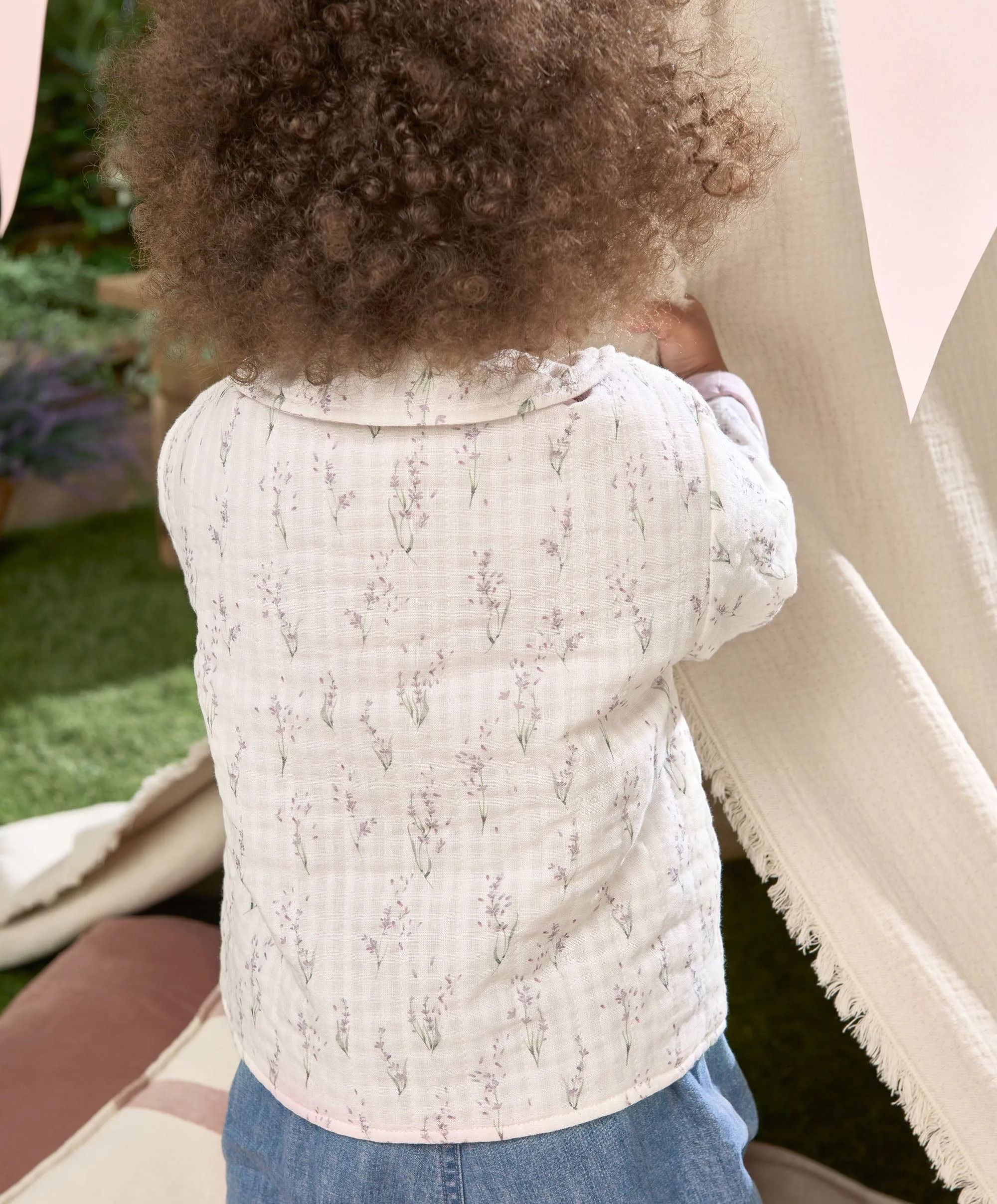 Lavender Print Quilted Jacket Babykids Mamas & Papas