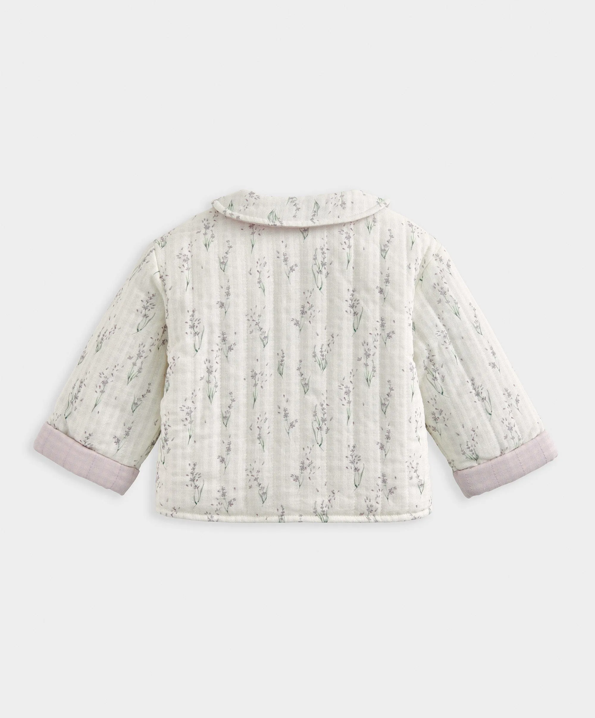 Lavender Print Quilted Jacket