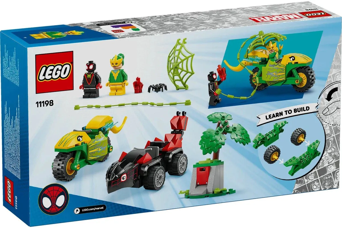 LEGO Marvel Spin and Electro Dinosaur Vehicle Chase 11198