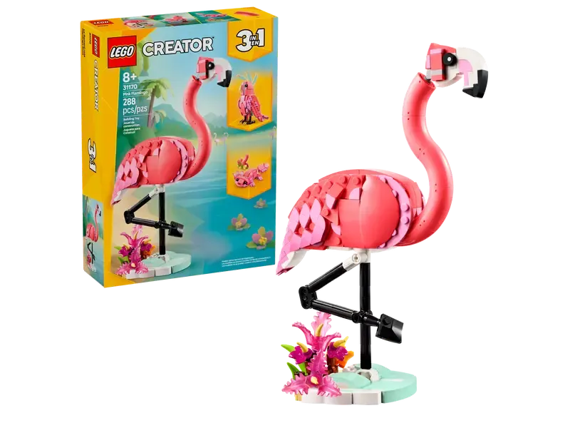 Lego Toys 31170 Wild Animals: Pink Flamingo